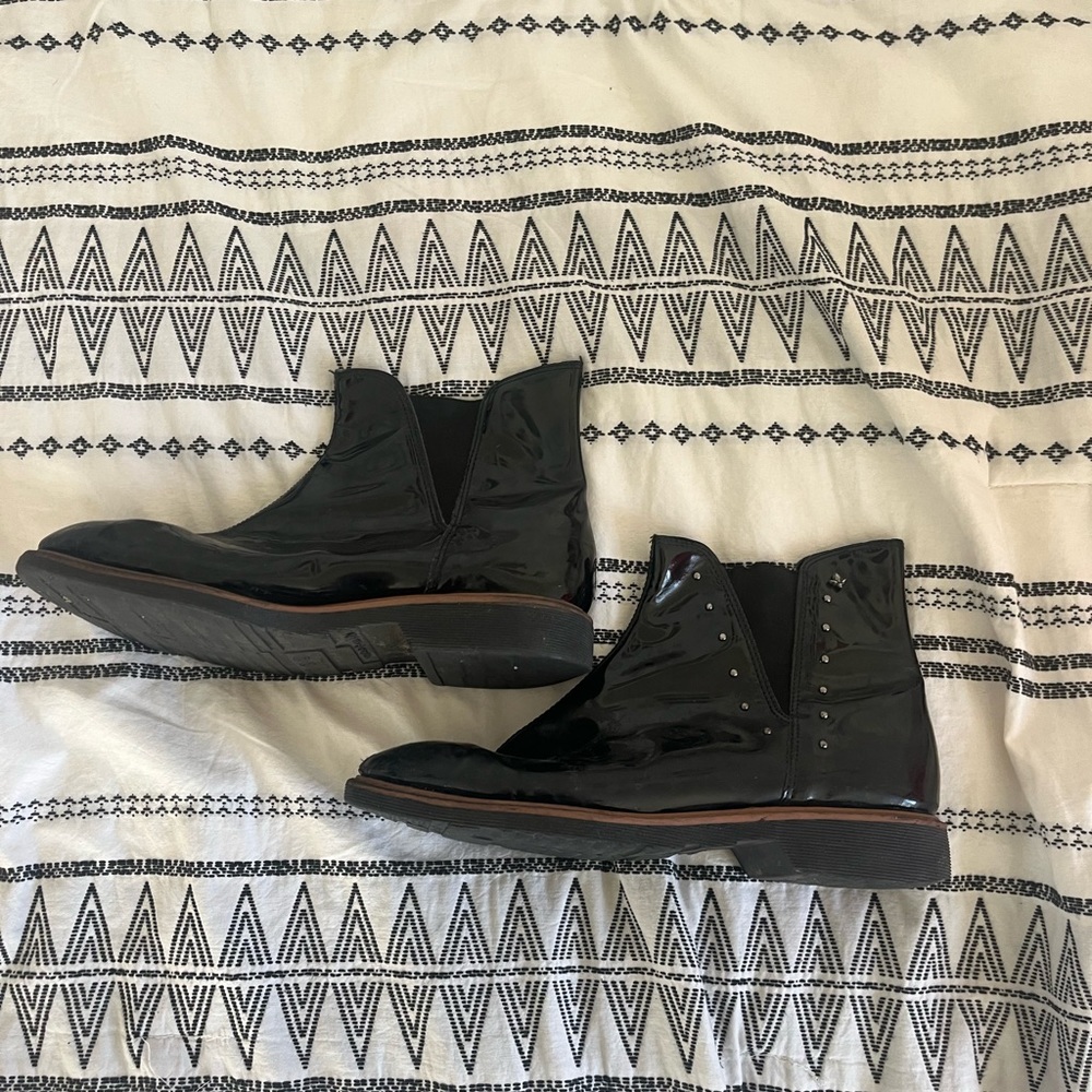 Black ankle boots